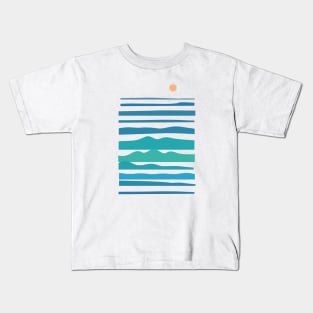 Sunset sea summer landscape Kids T-Shirt